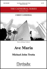 Ave Maria SATB choral sheet music cover